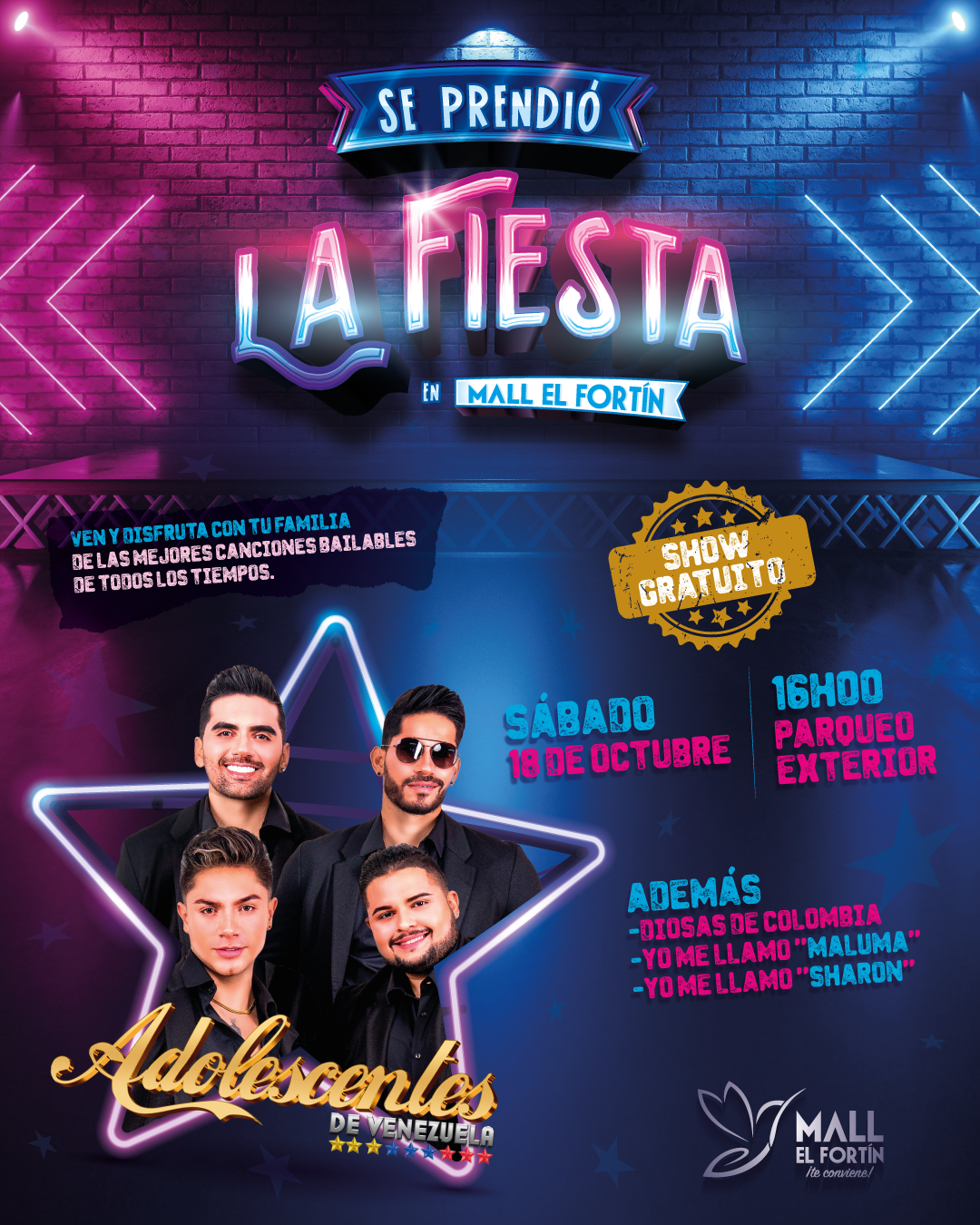 SE PRENDIÓ LA FIESTA EN MALL EL FORTÍN 18/10/2025